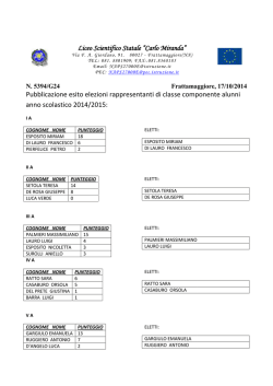 Elezioni Rappresentanti degli Alunni - liceo scientifico statale "carlo