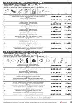 Ricambi per Montegrappa LXE6, LXE9, LXE12