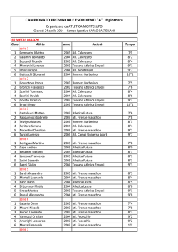 MontelupoCamp. Prov. Esord.A 24aprile 2014