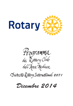 Dicembre 2014 - Rotary Club Firenze