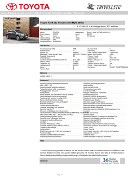 Scarica e stampa la scheda di TOYOTA RAV4 2.0D M ACTIVE 2WD