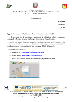 circolare n. 137 - scrutini on line