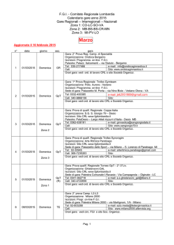 Marzo - Comitato Regionale Lombardia F.G.I.