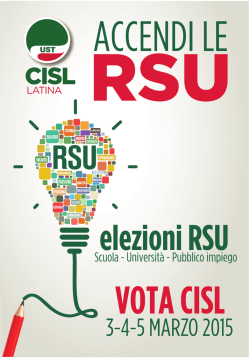 SCUOLA Accendi le RSU