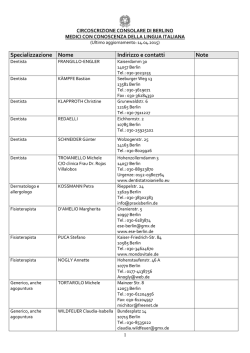 medici - Ambasciata d`Italia a Berlino