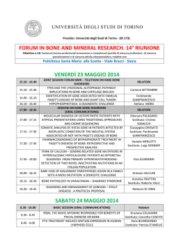 Programma - Universit&agrave; degli Studi di Torino