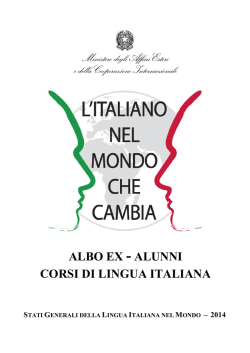 albo ex alunni - Ministero degli Affari Esteri