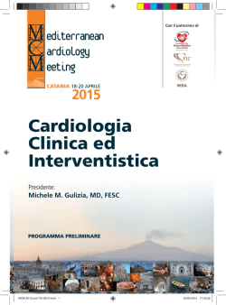 MCM 2015 - Programma Preliminare