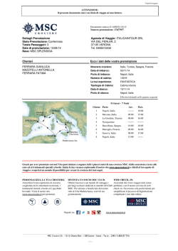 Dettagli Prenotazione Stato Prenotazione: Confermato