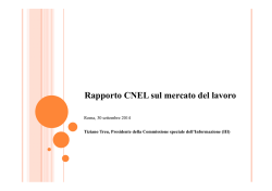 Cnel - Il mercato del lavoro 2013