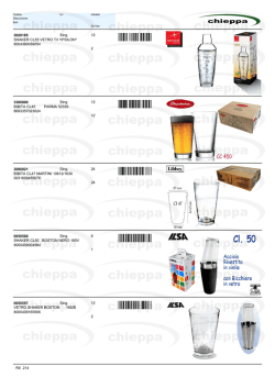 3020185 SHAKER CL55 VETRO T/I YPSILON* Sing. 12 2