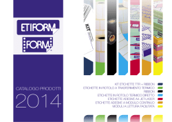 Catalogo prodotti 2014