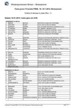 3a Free Bressanone- Ordine discesa in pista REV1
