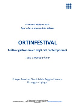 La Venaria Reale nel 2014 Ogni volta