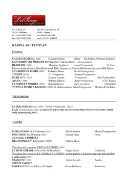 karina arutyunyan cv - Del Fuego Management