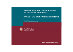 IAS 38 - OIC 24: Le Attivit&agrave; immateriali
