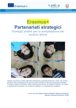 Commento ai contenuti del modulo KA2 Partenariati strategici