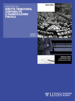 Diritto tributario, contabilit&agrave; e pianificazione fiscale