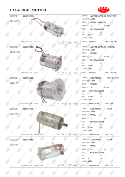 Catalogo motori x carr