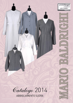 Catalogo 2014 Abbigliamento Suora
