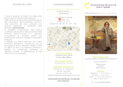 Scarica qui la BROCHURE - Studio Medico Boscovich