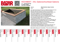 HOCHBEET - XXL Gabionenhochbeet Gabione Pflanzgef&auml;&szlig;