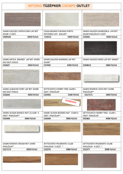 csempe outlet k&eacute;pes &aacute;rlista