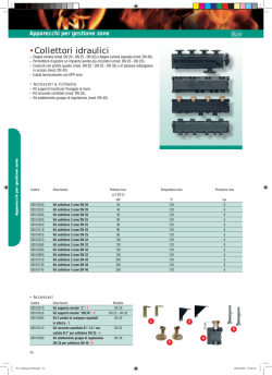 •Collettori idraulici