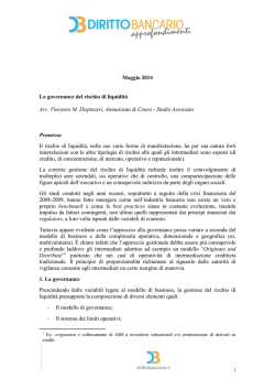 Dispinzeri V.M., La governance del rischio di