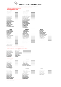 Ordine di lavoro 1&deg; prova - Comitato Regionale Lombardia F.G.I.