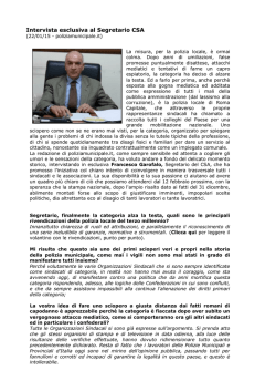 intervista al segretario generale csa francesco garofalo