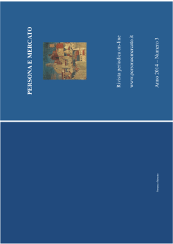 Persona e Mercato 3/2014 libretto