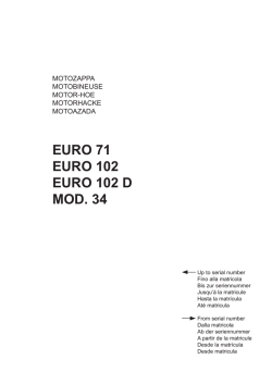 EURO 71 EURO 102 EURO 102 D MOD. 34