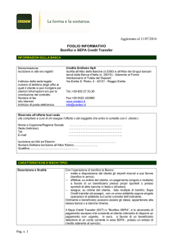 Bonifici e SEPA Credit Transfer Aziende
