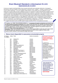 Musiche Completo e Info SIAE-1410
