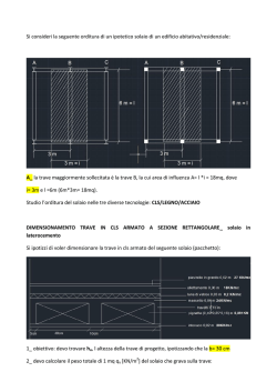 dimensionamento travi c.a, legno e acciaio
