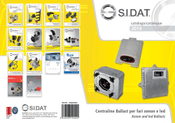Centraline controllo Xenon 2014