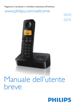 D210/215 Italian short user manual