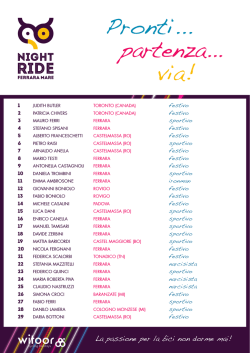 Pronti... partenza... via!