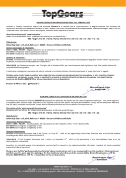 Top Gears Dichirazione di Incorporazione