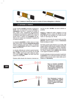 LE ANTENNE in FERRITE