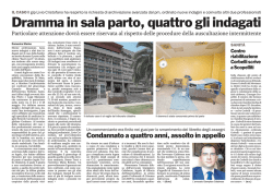 Dramma in sala parto, quattro gli indagati