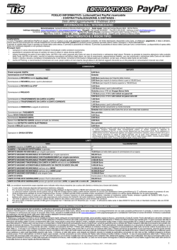 FOGLIO INFORMATIVO: LottomatiCard PayPal