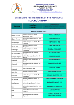 SCUOLE/CANDIDATI
