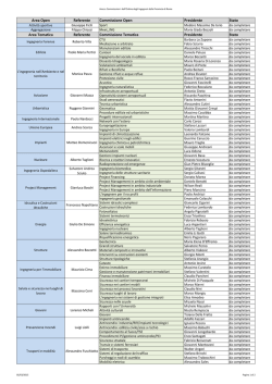 Area Open Referente Commissione Open Presidente Stato Area