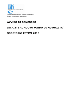 soggiorni estivi 2015 - Il nuovo Giornale dei Militari