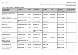 Regione Sardegna - Ministero della Salute