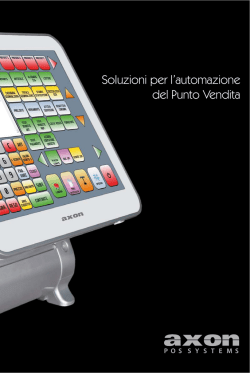 Catalogo generale Axon POS Systems