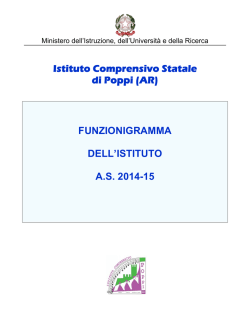 Istituto Comprensivo Statale di Poppi (AR) FUNZIONIGRAMMA