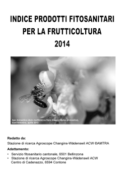 Indice dei prodotti fitosanitari per la frutticoltura